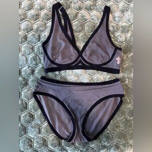 EBY Women's Sheer Black Intimate Set in medium